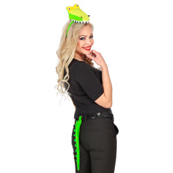 Set krokodýl ocásek a čelenka